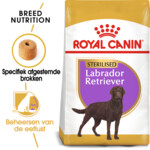 4x Royal Canin Hondenvoer Droog Labrador Retriever Sterilised 3 kg