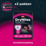 3x DryNites Absorberende Luierbroekjes Meisjes 3-5 jaar - 22.65 euro
