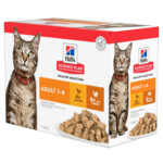 Hill's Science Plan Kattenvoer Nat Adult Multipack Kip - Kalkoen 12 x 85 gram