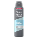 6x Dove Men Deodorant Spray Clean Comfort  150 ml