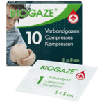 Biogaze Verbandgazen 5 x 5 cm
