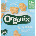 5x Organix Peuter Koekjes 12+m Boerderijdieren - 16.46 euro