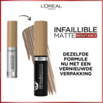 L'Oréal Infaillible up to 24H Brow Mascara  3.0 Brunette - 12.99 euro