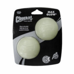 Chuckit Max Glow Ball 2 - pack Medium ø 6 cm  2 stuks