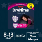 3x Huggies Drynites Luierbroekjes Meisjes 8 - 13 jaar - 57.31 euro