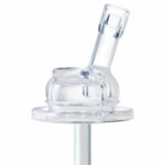 Pura Rietjesfles RVS Glans Pink Swirl Sleeve Lang - 18.95 euro