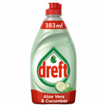 Dreft Clean &amp; Care Afwasmiddel Aloe Vera &amp; Cucumber  383 ml