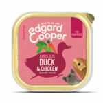 Edgard &amp; Cooper Kuipje Vers Vlees Puppy Eend - Kip  150 gr
