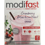 4x Modifast Intensive Milkshake Cranberry - 69.03 euro