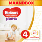 Huggies Ultra Comfort Luierbroekjes Maat 4 (9 - 14 kg) - 19.36 euro