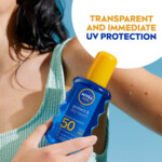 NIVEA Sun Protect en Dry Touch Transparante Zonnespray SPF 50 - 27.99 euro