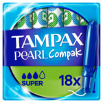 Tampax Pearl Compak Super Tampons met Inbrenghuls  18 stuks