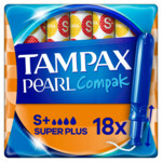 Tampax Pearl Compak Super Plus Tampons met Inbrenghuls  18 stuks