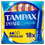 Tampax Pearl Compak Regular Tampons Met Inbrenghuls  18 stuks