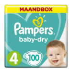 Pampers Baby Dry Luiers Maat 4 (9-14 kg) - 19.99 euro