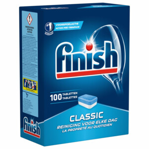 4x Finish Vaatwastabletten Classic - 39.99 euro