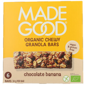 6x MadeGood Granola Repen Chocolade banaan - 20.71 euro