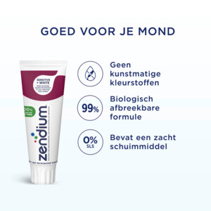 Zendium Tandpasta Sensitive+ White - 4.99 euro
