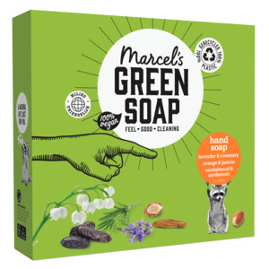 Marcel's Green Soap Handzeep Sin & Jas 250 ml + Lav & Roz 250 ml + Sand & Kord250 ml - 12.99 euro