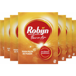 7x Robijn Waspoeder Fleur & Fijn 10 Wasbeurten - 19.99 euro