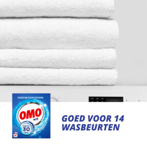 6x OMO Waspoeder Wit 14 Wasbeurten - 16.19 euro