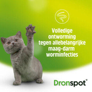 Dronspot Spot On Kat Ontwormingsdruppels Kat 5 - 8 kg 2 pipetten