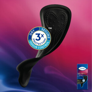 10x TENA Silhouette Pads Black Normal - 32.89 euro