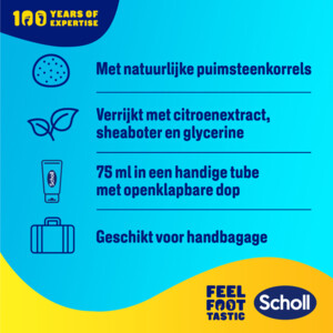 Dr. Scholl's Voeten Scrubcrème Polish & Glow - 5.99 euro