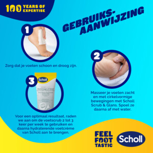 Dr. Scholl's Voeten Scrubcrème Polish & Glow - 5.99 euro