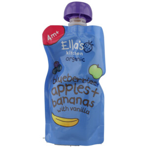 Ella's Kitchen Knijpfruit 4+ m Blauwe Bessen, Appel & Banaan - 1.99 euro