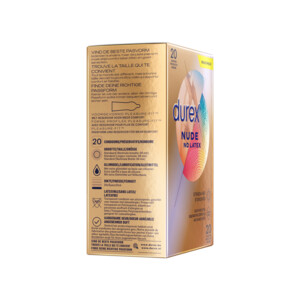2x Durex Condooms Nude Latex Vrij - 43.03 euro