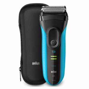 2x Braun Elektrisch Scheerapparaat S3 ProSkin 3045s  Zwart/Blauw - 197.99 euro