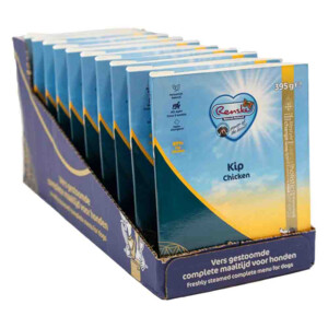 10x Renske Vers Gestoomd Complete Menu Hondenvoer Nat Kip - Rijst