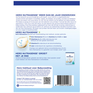 Hero Nutrasense Peutermelk 3 (1+jr) - 11.95 euro