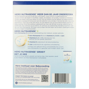 Hero Nutrasense Peutermelk 3 (1+jr) - 11.95 euro