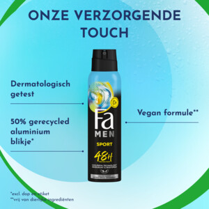 6x Fa Men Deodorant Spray Sport - 11.83 euro