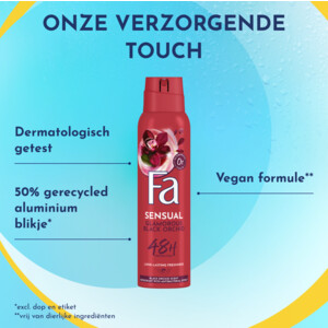 6x Fa Deodorant Spray Glamorous Black Orchid - 18.19 euro