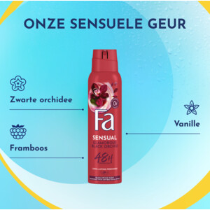 6x Fa Deodorant Spray Glamorous Black Orchid - 18.19 euro
