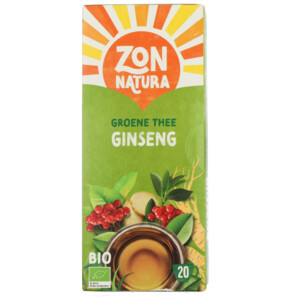 Zonnatura Groene Thee Bio Gingseng - 2.39 euro