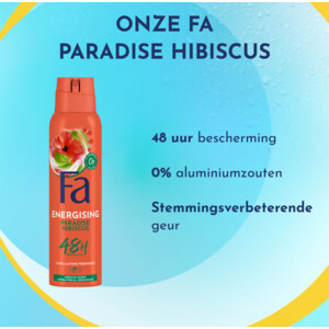 6x Fa Deodorant Spray Paradise Hibiscus - 16.75 euro