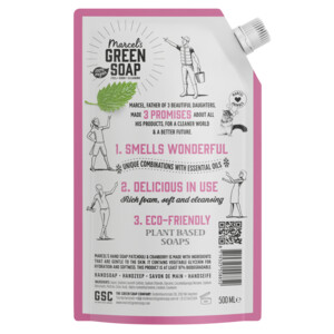 6x Marcel's Green Soap Handzeep Patchouli & Cranberry Navul Stazak - 14.37 euro