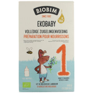 Biobim Bio Zuigelingenvoeding 0+ mnd Ekobaby 1 - 14.65 euro