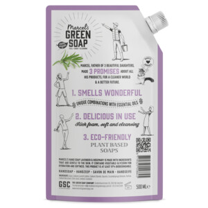 6x Marcel's Green Soap Handzeep Lavendel & Rozemarijn Navul Stazak - 14.37 euro