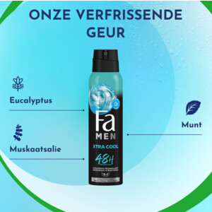 6x Fa Men Deodorant Spray Extreme Cool - 16.55 euro
