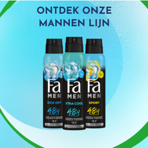 6x Fa Men Deodorant Spray Extreme Cool - 16.55 euro
