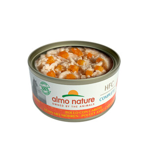 24x Almo Nature HFC Complete Graanvrij Kattenvoer Nat Kip & Wortel 70 gr