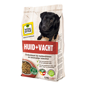 Vitalstyle Hondenvoer Huid & Vacht 1,5 kg