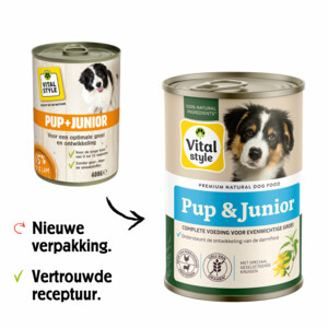Vitalstyle Hondenvoer Blik Puppy - Junior 400 gr