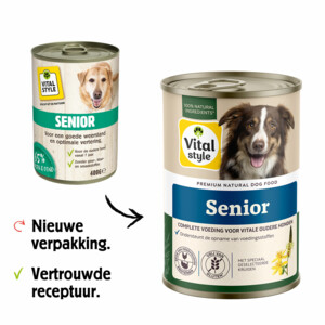 Vitalstyle Hondenvoer Blik Senior 400 gr