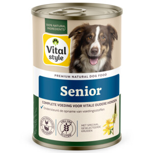 Vitalstyle Hondenvoer Blik Senior 400 gr